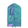 CFHOOAY Sacco appendiabiti per bambini, con 4 tasche, per ballerini, per ragazze, da viaggio, per concorsi, a prova di tarme (102 x 60 cm, 1 pezzo, verde)