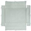 roba Inserto per Box "roba Style" per Box 75 x 100 - 100 x 100 cm - Inserto Trapuntato con Imbottitura Laterale - Frosty Green