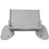Generico Custodia protettiva antiurto per Anbernic RG Rotate console portatile con schermo rotante, compatibile con J-Con Grip, guscio protettivo antiurto (Custodia con impugnatura grigia)