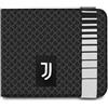 Seven Portafoglio con elastico Juventus, Nero, Scomparti per banconote e carte, Porta monete con bottone magnetico, Elastico esterno, Per bambini e ragazzi, Viaggi, Tempo libero, Idea regalo tifoso