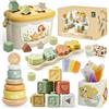 Anook Giochi Montessori 6 Mesi, 5 in 1 Giochi Bambini 6 9 12 Mesi