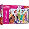 Trefl - Disney Princesses, Princesses in Action - Puzzle da 60 pezzi - Puzzle colorato con personaggi delle fiabe, divertimento per bambini dai 4 anni in su