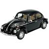 Generisch Welly modello auto compatibile con VW Volkswagen Beetle Beetle Beetle Coupé Nero circa 1/24 1:24 in metallo modello Auto Die Cast Nuovo in scatola