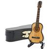 Odoria 1/12 Miniatura Chitarra in Legno con Supporto e Caso Strumento Musicale de Musique di Casa Delle Bambole