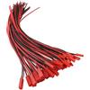 Comforty 10 paia di connettori JST, 22 connettori AWG, 2 pin maschio femmina maschio, per lampada LED striscia giocattolo RC batteria