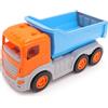 Toyland® Autocarro con cassone ribaltabile blu e arancione da 35 cm (14) con ruote mobili e pala caricatrice inclinabile - Veicoli da costruzione giocattolo - Dai 18 mesi in su