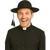 Generique - ESPA Cappello prete Adulto - Nero - Taglia Unica