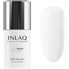INLAQ® HEMA Free Top Milky White Coat 6ml - Gellack UV Top Coat Gel con colore lattiginoso Top Coat 20% Opacità Babyboomer - Smalto UV Gel Top Free da Hema e Di Hema