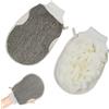 Futuhada Guanti Esfolianti per Il Bagno, Spugna Esfoliante Corpo Guanto, 2 In 1 Scrubber per il Corpo Esfoliante in Spugna di Luffa, Guanto Scrub Corpo, Spugna di Loofah per Doccia per la Pulizia Della Pelle