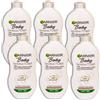 Garnier, confezione da 6 lozioni per il corpo sensitive, latte d'avena, 24H, lenitivo, pelle sensibile, 6 x 400 ml