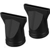 HONITANO Beccuccio Phon 2 Pezzi in Nailon, Nero, per Asciugacapelli | Ugello Diffusore Aria per Asciugacapelli, Adattatore Beccuccio Phon, Accessori per Asciugacapelli, Dimensioni 4-4,6 CM