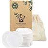Relota 22 Pezzi Dischetti Struccanti Lavabili in Bambù Biologico, Salviette Struccanti Riutilizzabili con Sacchetto Lavanderia, Cuscinetti Struccare, Morbide Dischi Struccante per Pulizia Viso