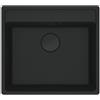 EffeZeta Lavello incasso Franke MRG61052TL 1 vasca 56x40 fragranite nero matt