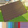 AMXFS Tenda parasole con occhielli 185g/㎡ Rete parasole 1,5m x 1,5m in HDPE 95% tasso di ombreggiatura, rete ombreggiante protezione UV e solare per cortili interni, serre, piscine, giardino - Marrone