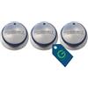 G GRIMALDI 5010004797 Kit 3 Manopole Barbecue Compatibile con Campingaz Xpert 100 Xpert 200 — Manopole Controllo Gas BBQ — Ricambio Comandi Barbecue