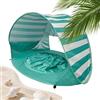 Generico Tenda Da Spiaggia Portatile Con Piscina - Portatile con mini piscina e protezione raggi UV - Tenda Da Spiaggia Solare | per viaggi, campeggio, picnic, gite, giardino e cortile