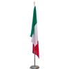 AL PRODUCTION Kit Asta e Bandiere Personalizzate per Interno - Bandiera Personalizzata in Tessuto Nautico 115 gr/mq 100x150 cm, 1 Asta da 200 cm in Acciaio e base 4 kg - Made in Italy