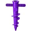 OTHERWISETRIVIAL Picchetto per Ombrellone con Trivella per Spiaggia 31cm, Diametro 32mm Supporto Anti-Vento per Sabbia e Terra, Disponibile in Varie colorazioni (502 Viola)
