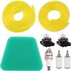 ZAMDOE Primer Lampadina Filtro Aria Filtro Carburante Candela per Poulan per Motosega Craftman, Sostituisce # 530071835 188-513-1 530037793 530069216 530069247 530095646