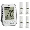 TFA Chiese Organo monitoraggio Klimalogg PRO Plus 30.3039.10.Plus Antracite incl. 4 Pezzi Temperatura umidità trasmettitore 30.3180