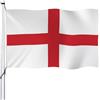 Aoihrraan Bandiera Inghilterra 80x120cm Doppio Lato Vibrante Colori St George Cross Bandiera D'Inghilterra Per All'Aperto Celebrazioni Porch Decor Bandiere Inglesi Con 2 Robusti Grommets