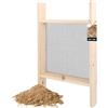 KOTARBAU® Setaccio da Giardino - Setaccio Sabbia - 4 x 4 mm - Acciaio e Legno - 80 x 50 cm - per Terra e Compost - Robusto e Resistente