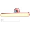 Rinfency Illuminazione a LED per tavolo da toeletta, dimmerabile, lampada da tavolo da toeletta, 4000 mAh, ricaricabile a specchio senza cavo, portatile, rimovibile a 360° (oro rosa)