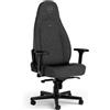 Noble Chairs ICON TX — Sedia Gaming Tessuto Antracite