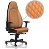 Noble Chairs ICON Real Leather — Sedia Gaming Pelle Vera Marrone/Nero