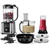 Klarstein Verosteel Robot da Cucina con Frullatore - Robot da cucina multifunzione da 1200 W, ciotola da 2 L, frullatore da 1,75 L, 10 velocità, 6 programmi, spremiagrumi e tritacarne