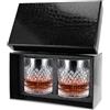 Royouzi Set 2 Bicchieri Whisky 300 Ml - Per Scotch, Brandy, Rum, Martini - Regalo Personalizzato Per Uomini, Compleanno e Amanti Del Whisky