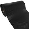 DecoMeister Tappetino da Bagno in Morbida Schiuma 250x65 cm - Tappeto Corsia e Passatoia Gomma Antiscivolo Multiuso per Corridoio e Bordo Piscina, PVC Traspirante - Nero