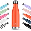 Mont-Clair H2O Borraccia Termica 750ML in Acciaio Inox, Borracce Termiche - 12h di Bevanda Calda e 24h di Bevanda Fredda - Senza BPA, Bottiglia Acqua, Borraccia 750ML Arancia
