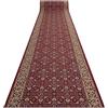 rugsx Passatoia corridoio Bidjar - Antiscivolo, classica e resistente, ideale per cucina, soggiorno e ingresso - rosso vino, 100x440 cm