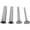 CulinaBlend 4 tubi per insaccare salsicce in acciaio per riempire salsicce imbuti ugelli di ricambio per macinare alimenti (5,4 cm)