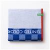 UNITED COLORS OF BENETTON. Kids | Telo Mare per Bambini | 70x140cm | 100% Cotone Soffice | Asciugatura Rapida | Telo in Microfibra | Unisex | Adatto per Lavatrice | Blu a Quadri
