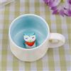 LOZACHE Tazza 3D con gufo in ceramica, regalo di gufi, uniche tazze da caffè fatte a mano, regalo di Natale per compleanni, donne, ragazze, fidanzate (gufo)