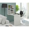 BIM Furniture - Scrivania Hide, da parete, pieghevole, per computer portatile, colore: Bianco opaco