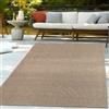 TT Home Tappeto Da Esterno Impermeabile Giardino Camera Da Letto Corridoio Motivo Boho Tinta Unita Aspetto Sisal Moderno Natural, Dimensione:240x340 cm