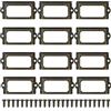 wangjiangda 12 Pezzi Porta Etichette con Cornice, Porta Etichette in Metallo, Maniglie per Etichette, Porta Etichette con Telaio, Cornici per Etichette in Metallo per Schedari, Armadietti, 70 x 33 mm