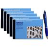 Dodici Blocco Permessi Uscita e Presenze A6-50 Fogli Autoricalcanti in Duplice Copia (2x50) - Registro Moduli Uscita Dipendenti, Personale e Alunni Scuola - CON PENNA TOUCH OMAGGIO Dodici12®
