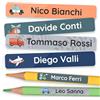 TagBuddy [75] Etichette Adesive Scuola Personalizzate - Etichette Penne Bambini e Etichette per Matite Scuola - Etichette Adesive Personalizzate con Nome, Etichette Vestiti Bambini Asilo