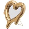 Seletti Melted Heart Gold Specchio e cornice per foto Seletti