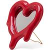 Seletti Melted Heart Red Specchio e cornice per foto Seletti