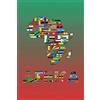 CreateSpace Independent Publishing Platf Africa: Travel Diary, African Souvenir, Flags of Africa Notebook, lined Journal to write in