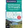 Kompass Carta escursionistica KOM 92. Valchiavenna, Val Bregaglia: 4in1 Wanderkarte mit Aktiv Guide und Detailkarten inklusive Karte zur offline Verwendung in der KOMPASS-App. Fahrradfahren. Skitouren.