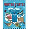 Eclectic Esquire Media, LLC The United States of America Coloring Book: Fifty State Maps with Capitals and Symbols like Motto, Bird, Mammal, Flower, Insect, Butterfly or Fruit