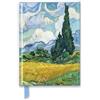 Flame Tree Gift Van Gogh Foiled Journal: Wheat Field With Cypresses