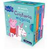 Beascoa Peppa Pig. Libro juguete - Mi pequeña biblioteca de criaturas mágicas. Sirenas, unicornios, narvales y dragones: Peppa y los unicornios - La sirena mágica - El dragón de George - Peppa y el narval
