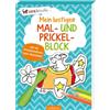 Ars Edition Mein lustiger Mal- und Prickelblock: Mit 40 Prickelmotiven zum Ausmalen | Bastelspaß ab 4 Jahren zum Selbermachen und Dekorieren